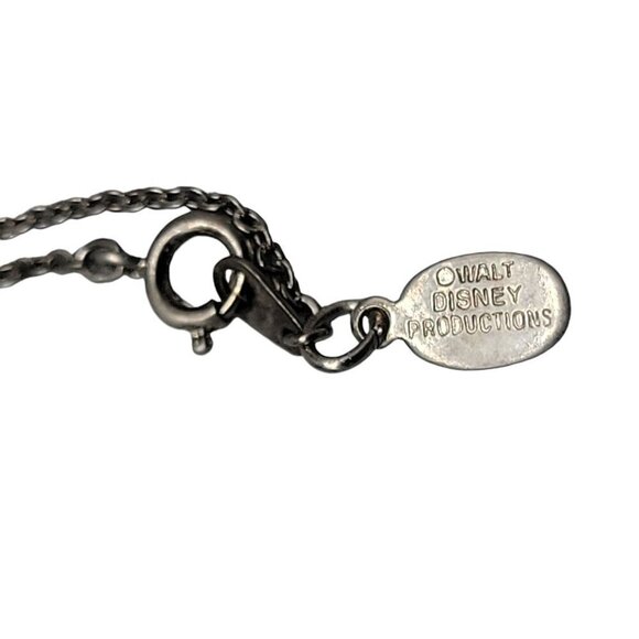 Sterling Silver Disney Vintage Pendant 925 Mickey Mouse 19" Silver Tone Chain - Picture 9 of 16